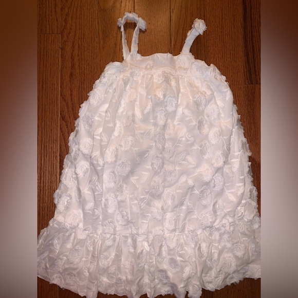 Janie and Jack Other - Janie and Jack White Ruched Babydoll Dress